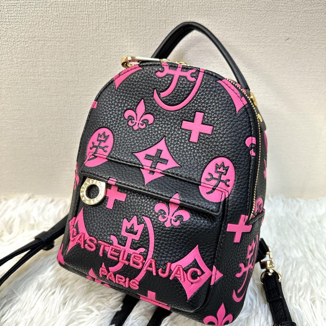 美品 CASTELBAJAC ミニ リュック クレア ピンク バッグ バック