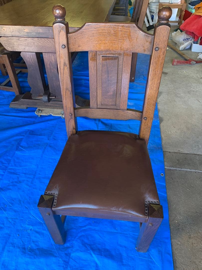 ⭐︎引取り限定⭐︎木製ダイニングテーブルセット 6脚付き