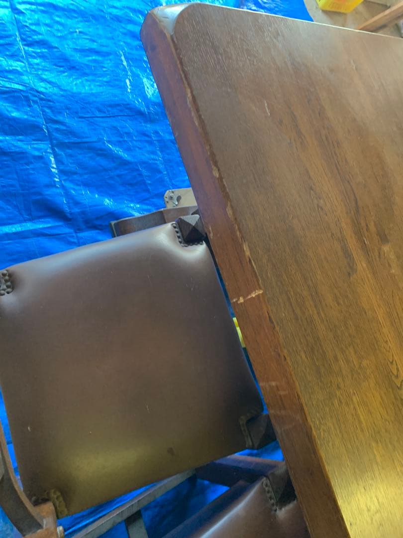 ⭐︎引取り限定⭐︎木製ダイニングテーブルセット 6脚付き