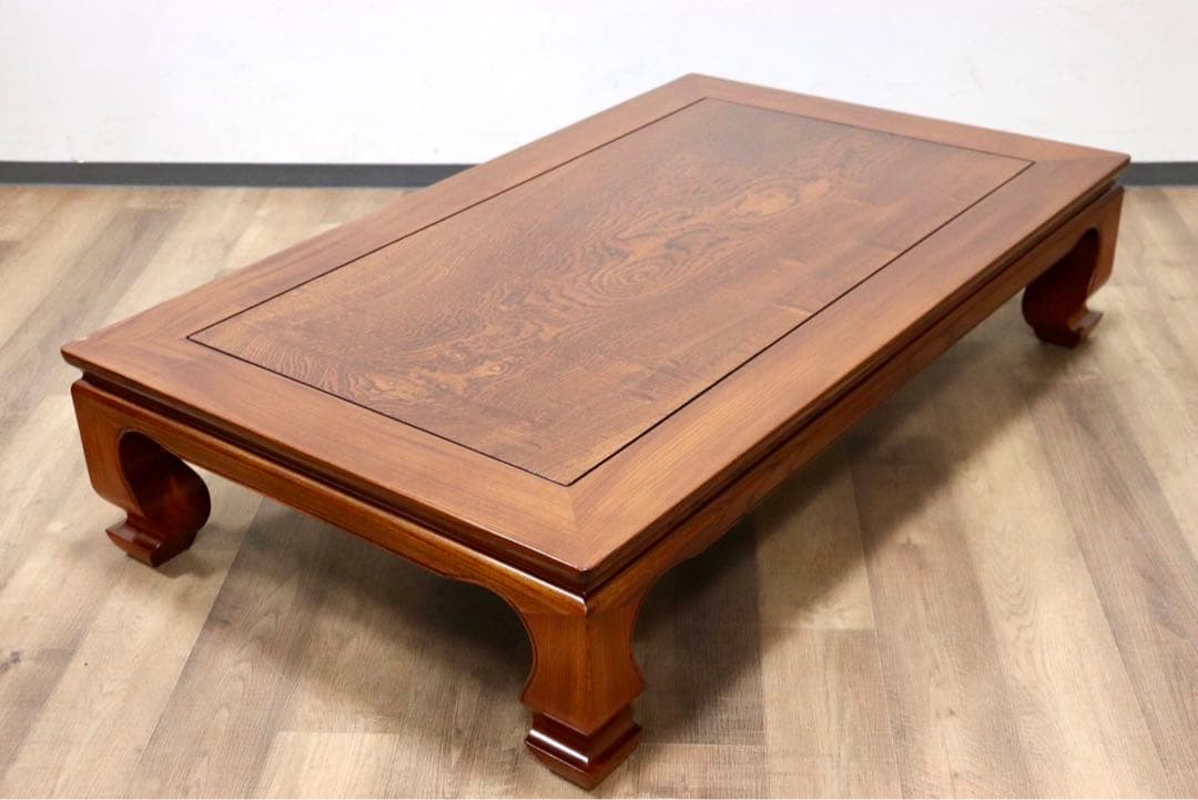 GMGF116○中澤唐木 紫檀 座卓 ローテーブル リビングテーブル 無垢 漆塗