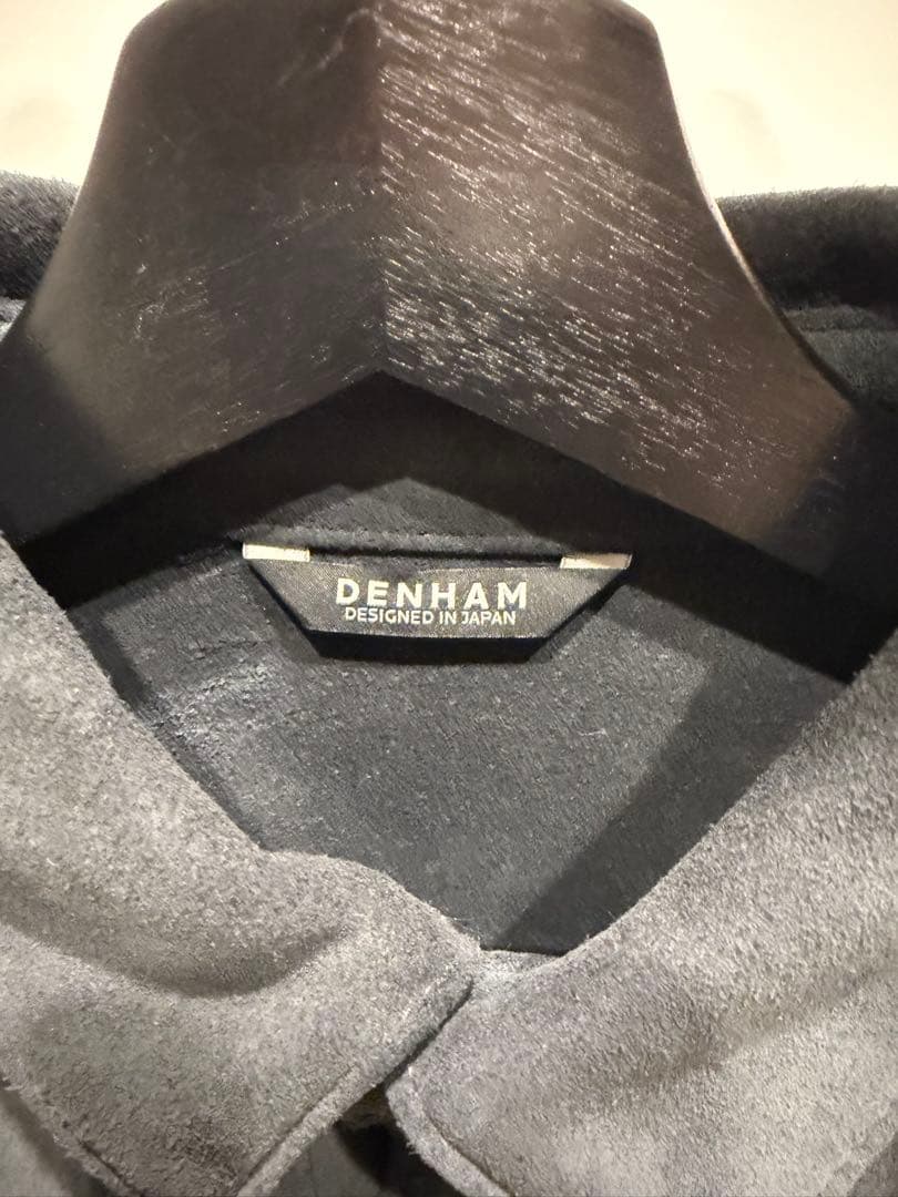 DENHAM 山羊皮シャツ
