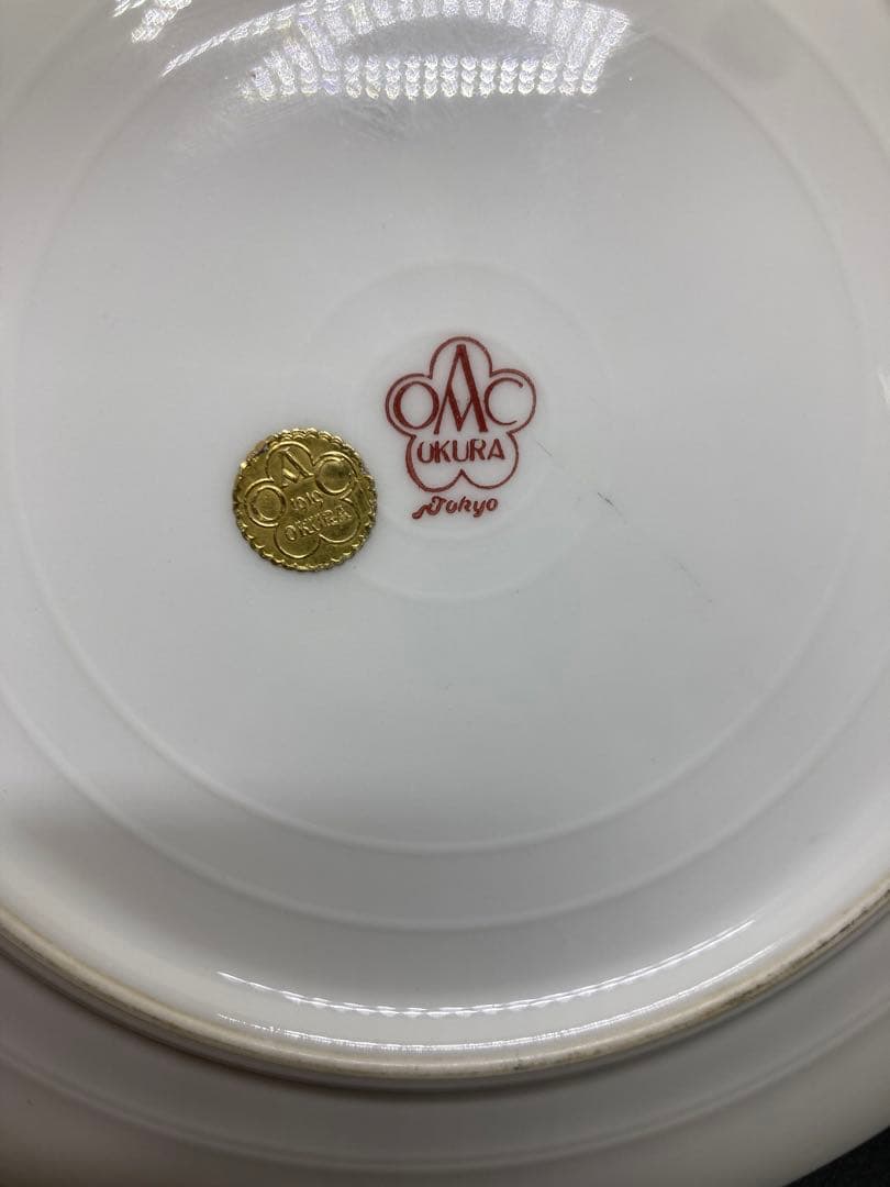 大倉陶園　瑠璃金蝕 プレート 3枚セット オールド大倉 tokyo印 金彩