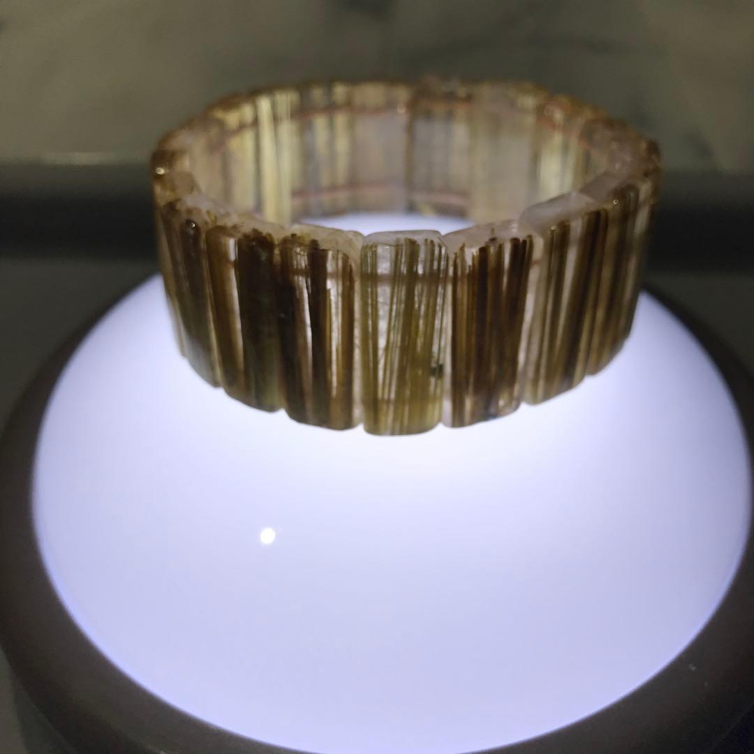 ⑦ルチルクォーツバングル(26mm級)