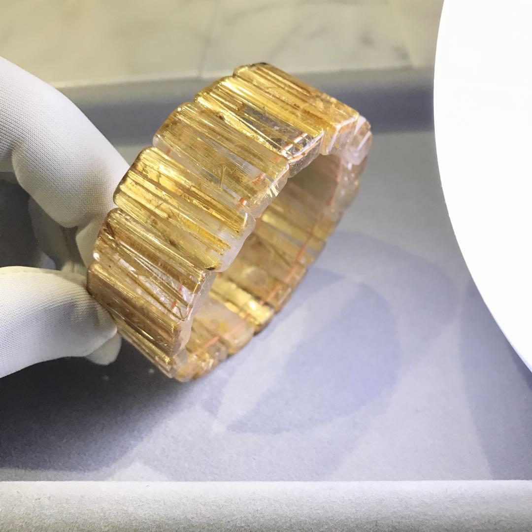 ⑦ルチルクォーツバングル(26mm級)