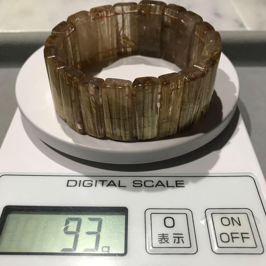 ⑦ルチルクォーツバングル(26mm級)