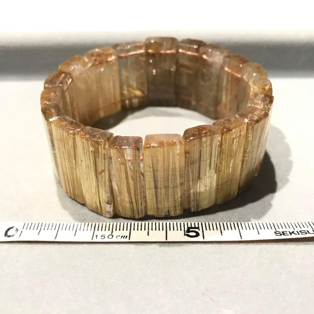 ⑦ルチルクォーツバングル(26mm級)