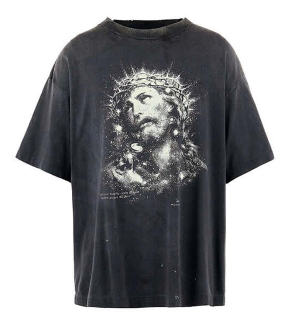 新品未使用 Lサイズ SAINT MICHAEL Tシャツ JESUS