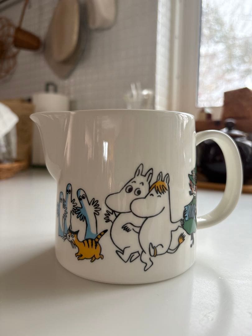 アラビア/ムーミン ハッピーファミリー/ピッチャー/廃盤 美品/ARABIA