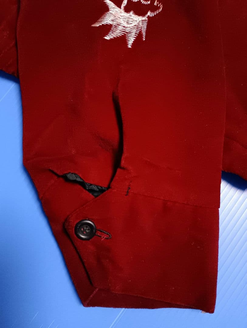 さらに値下げしました。スカジャン　襟付き　ベロア ヴィンテージ