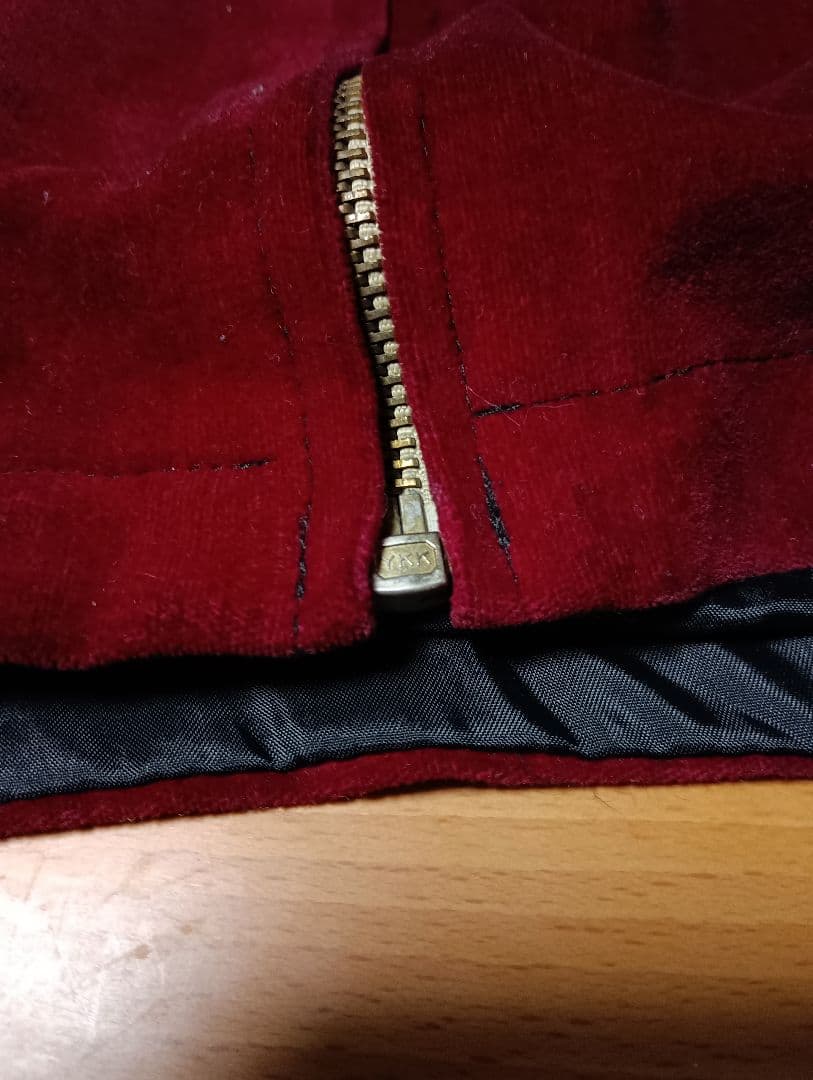 さらに値下げしました。スカジャン　襟付き　ベロア ヴィンテージ
