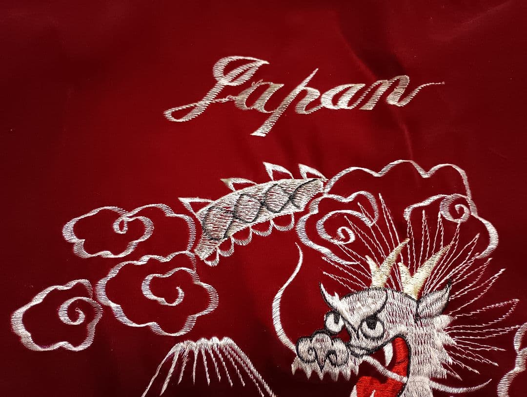 さらに値下げしました。スカジャン　襟付き　ベロア ヴィンテージ