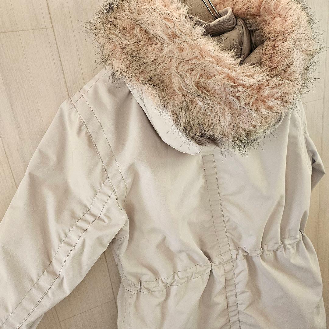 【超希少】ノースフェイス ロング ダウンジャケット ファー付き アイスグレー S