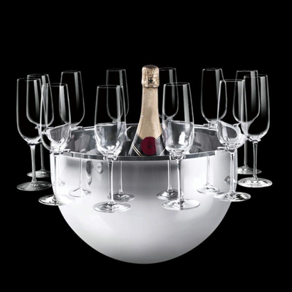 Riva ボッテガ シャンパンバケット グラスホルダー12脚付 ワインクーラー