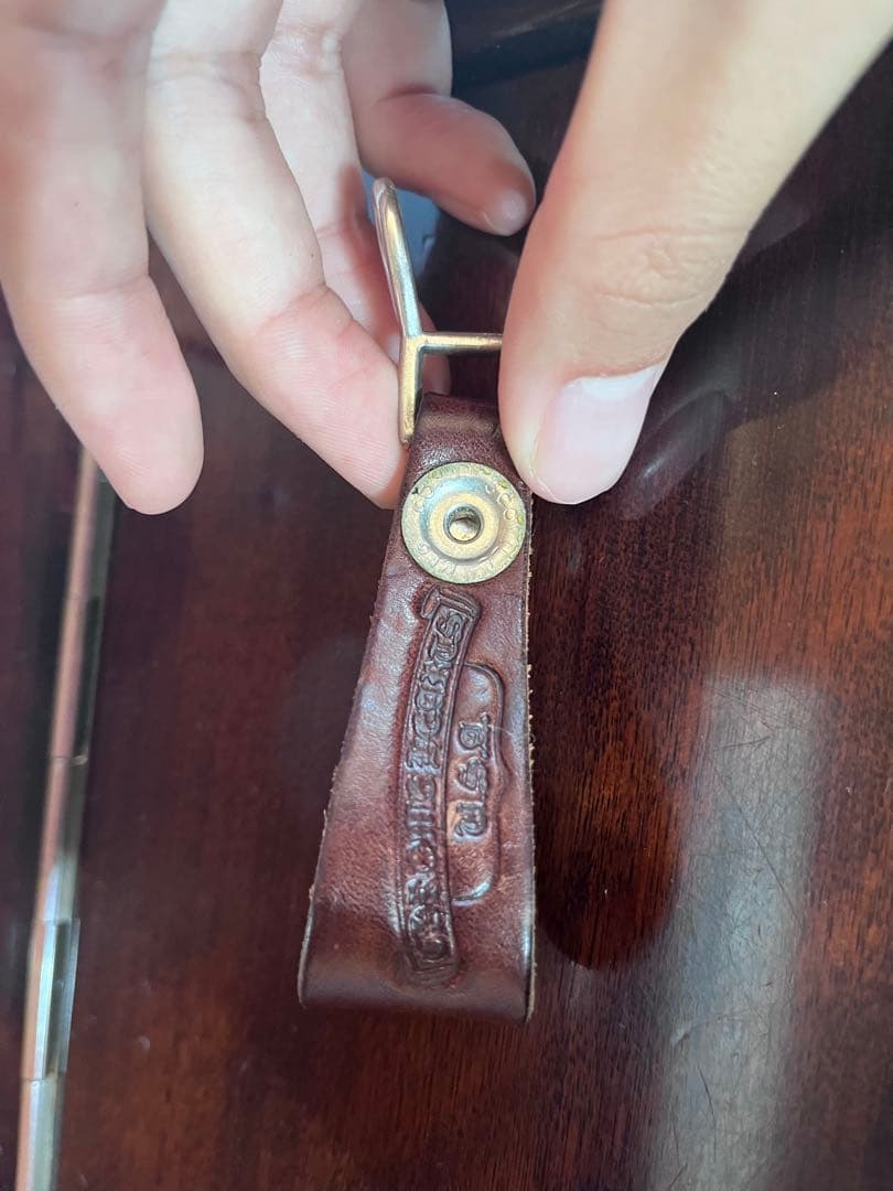 CHROMEHEARTS BELT LOOPベルトループ クロスボタン ブラウン