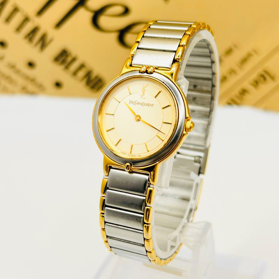 美品✨ Yves Saint Laurent イヴサンローラン 腕時計 コンビ