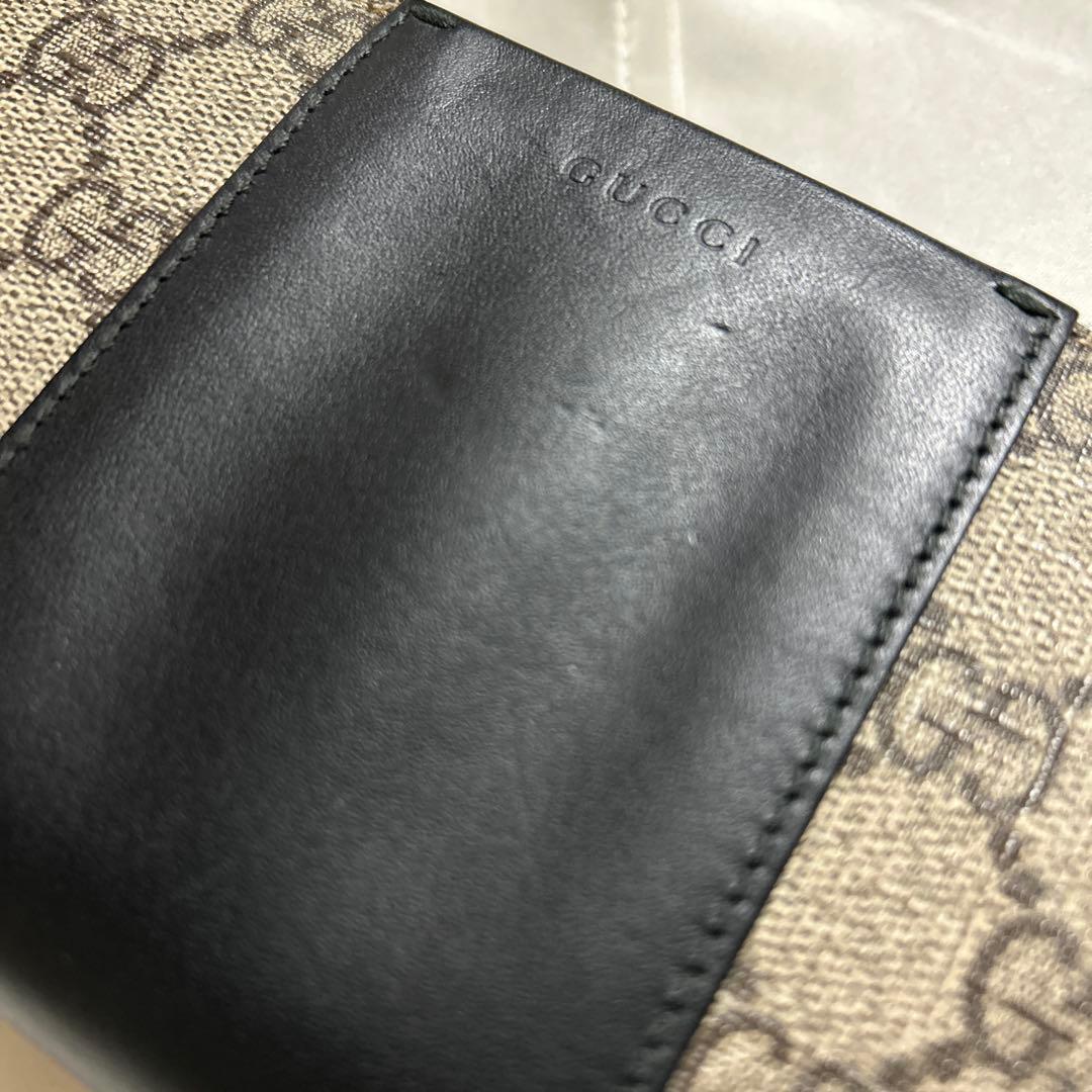 GUCCI GGパターン 長財布 ベージュ/ブラック