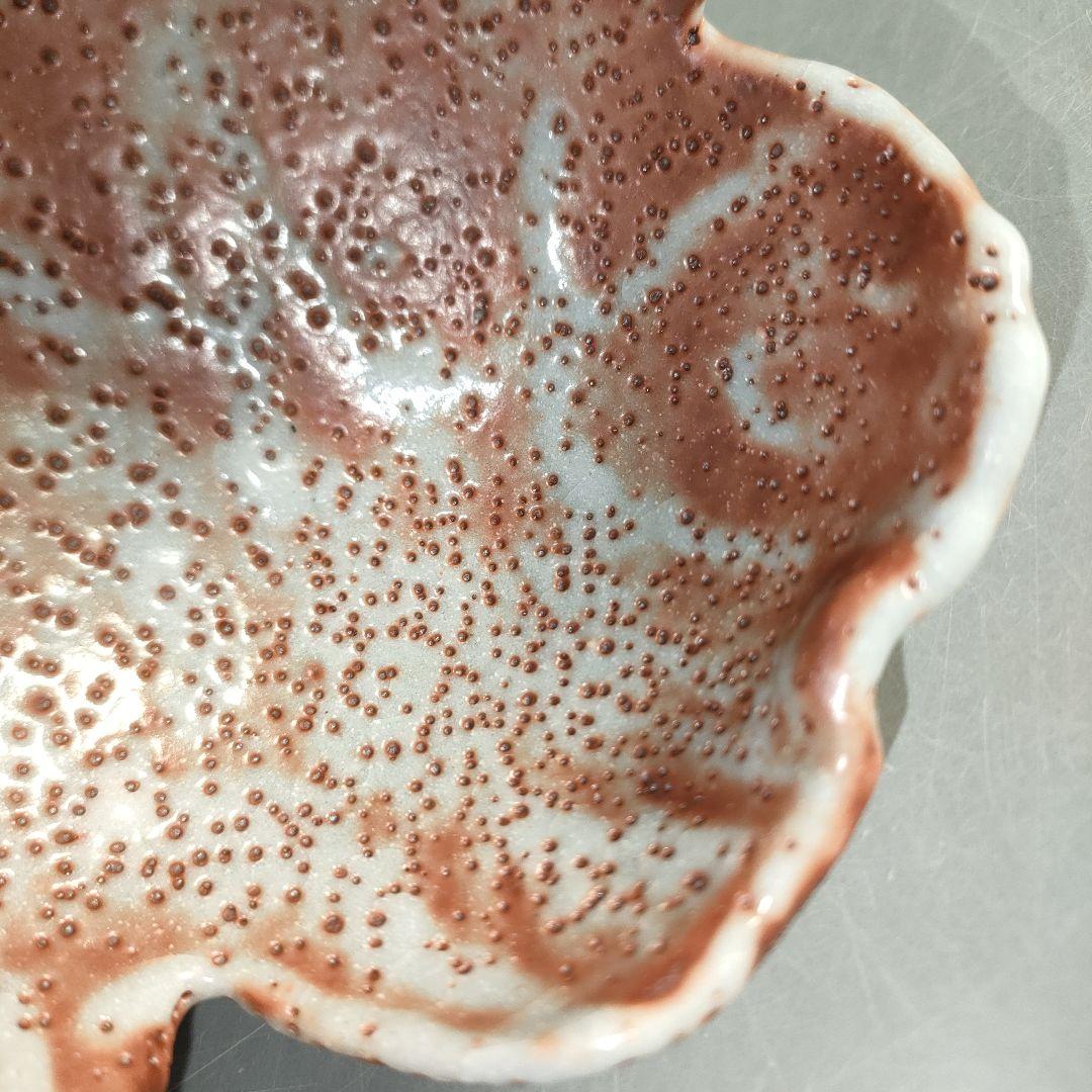 A1300-3/鼠志野割山椒向付5客/銘々皿/飾鉢/盛鉢/菓子鉢/懐石道具/