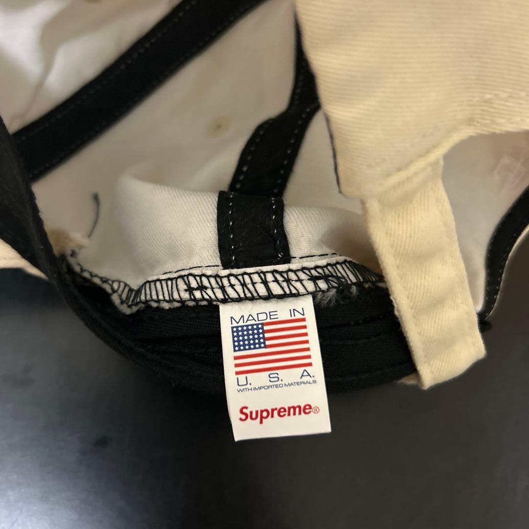 Supreme S Logo 6-Panel Cap Sロゴ刺繍キャップ白