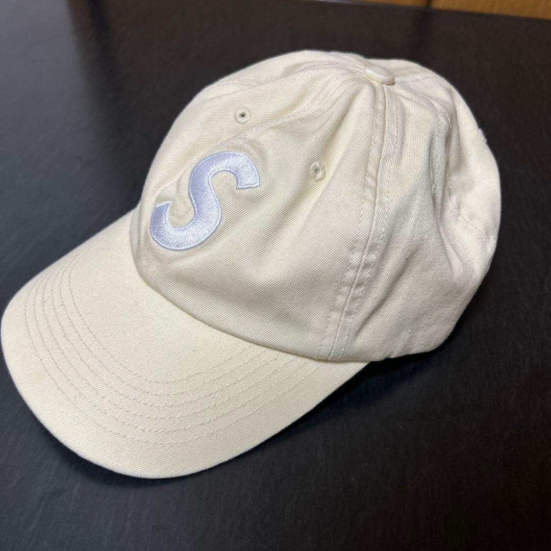 Supreme S Logo 6-Panel Cap Sロゴ刺繍キャップ白