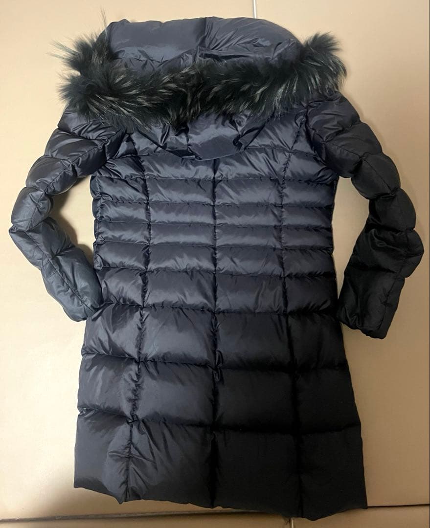 23区 3way ロング ダウンコート ファー ラクーン ブラック 40