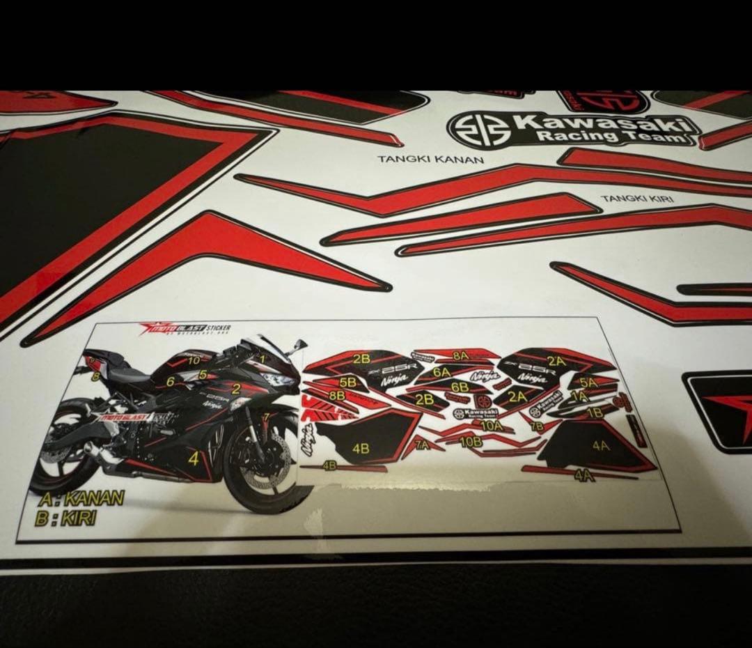 ZX25R カスタムデカールキット(TK)