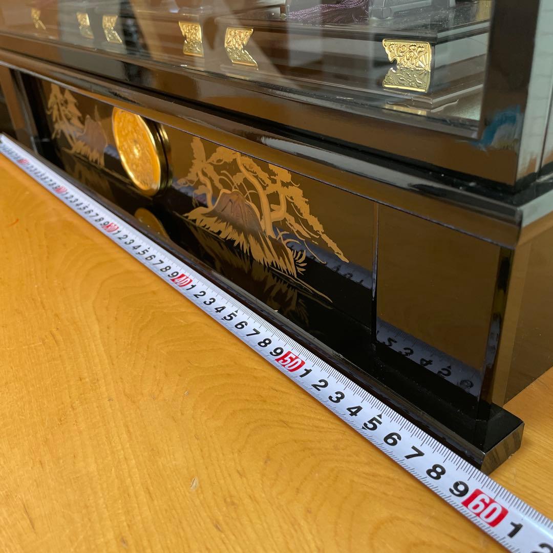 東京久月　五月人形 と豪華な装飾　オルゴール付きのケース　未使用お手入れセット付