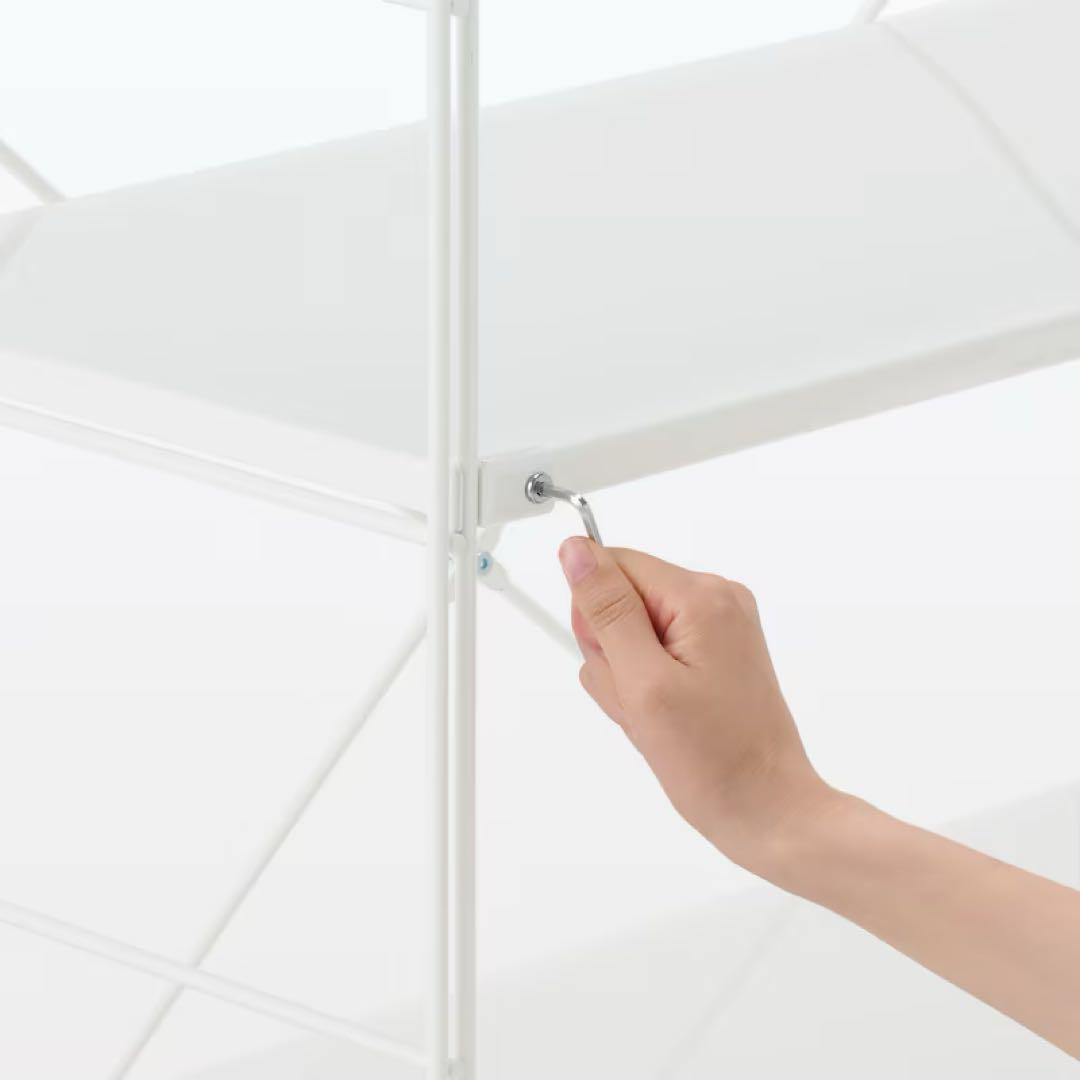 値下！【美品・特注】無印良品 ユニットシェルフ ライトグレー 棚板112cm