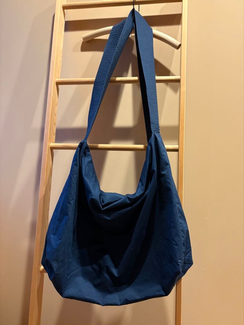 ババグーリ　コットンメッセンジャーバッグ　ネイビー