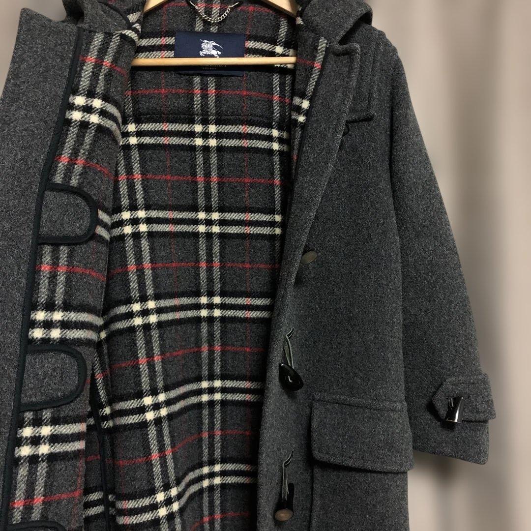 希少✨BURBERRY ダッフルコート チャコールグレーノバチェック バーバリー