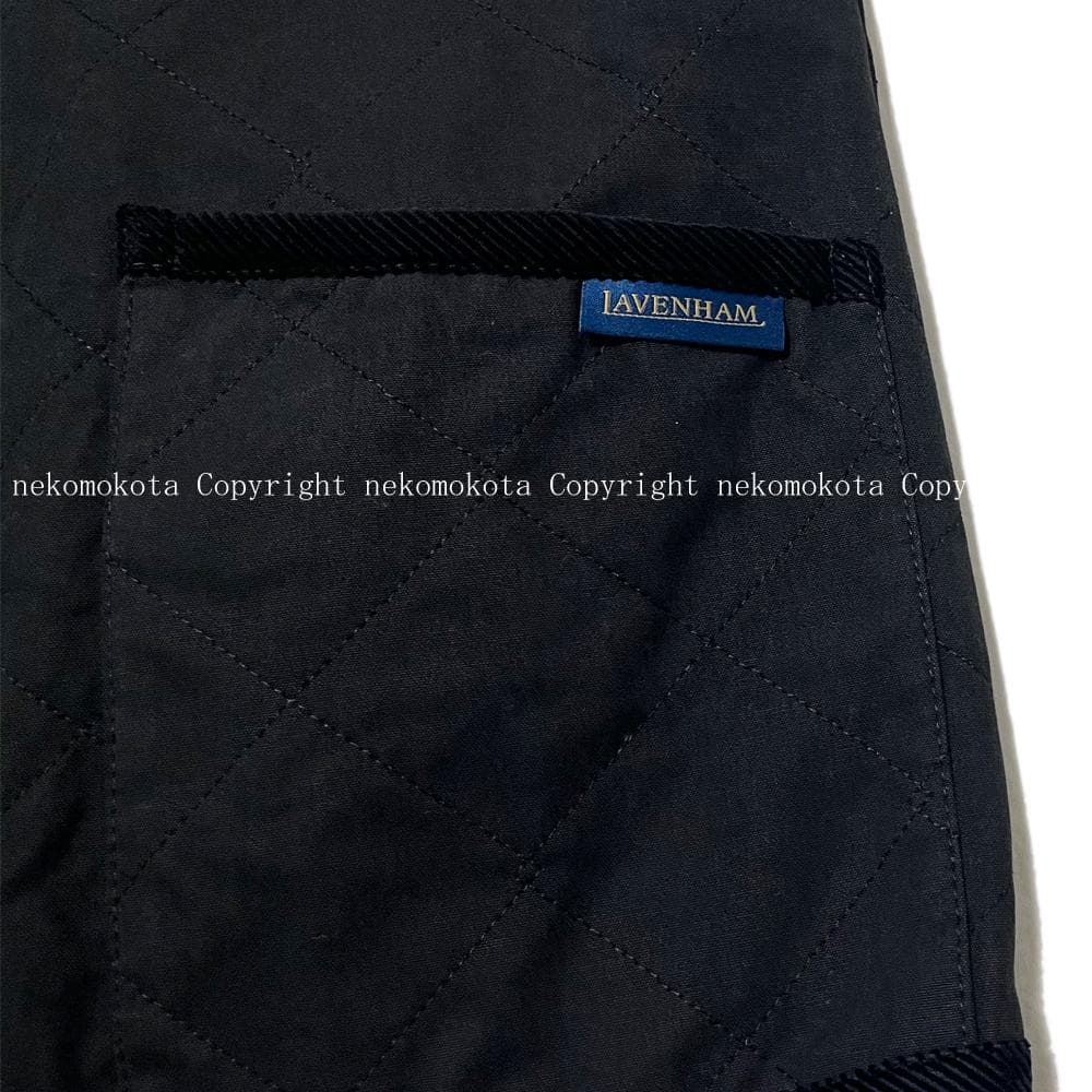 専用★ラベンハム ダブルボタン キルティング ベスト 38 黒 レディース