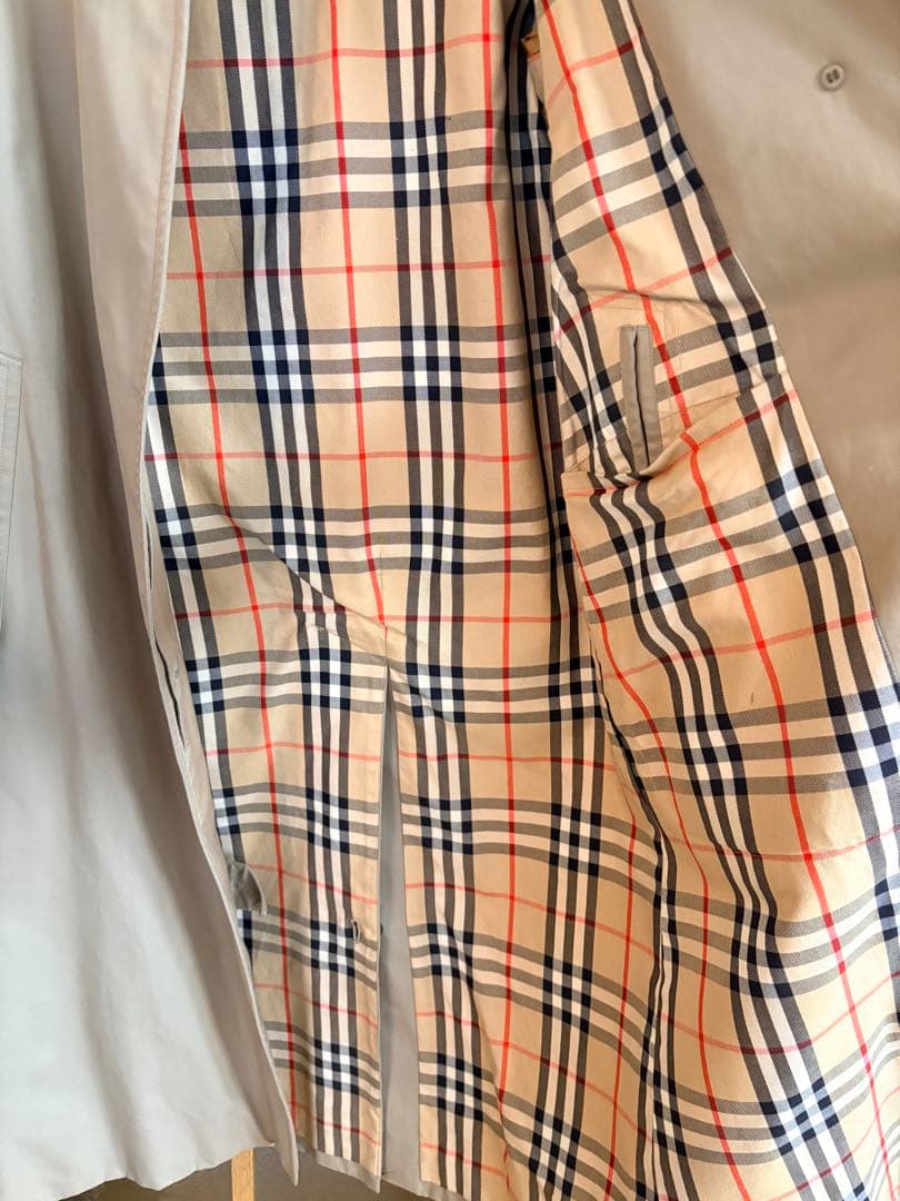 Burberry バーバリー ステンカラー トレンチコート カーキベージュ　S