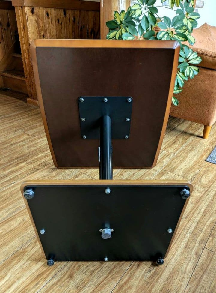 カリモク60＋ カフェテーブル　希少　ホワイト×ダークブラウン