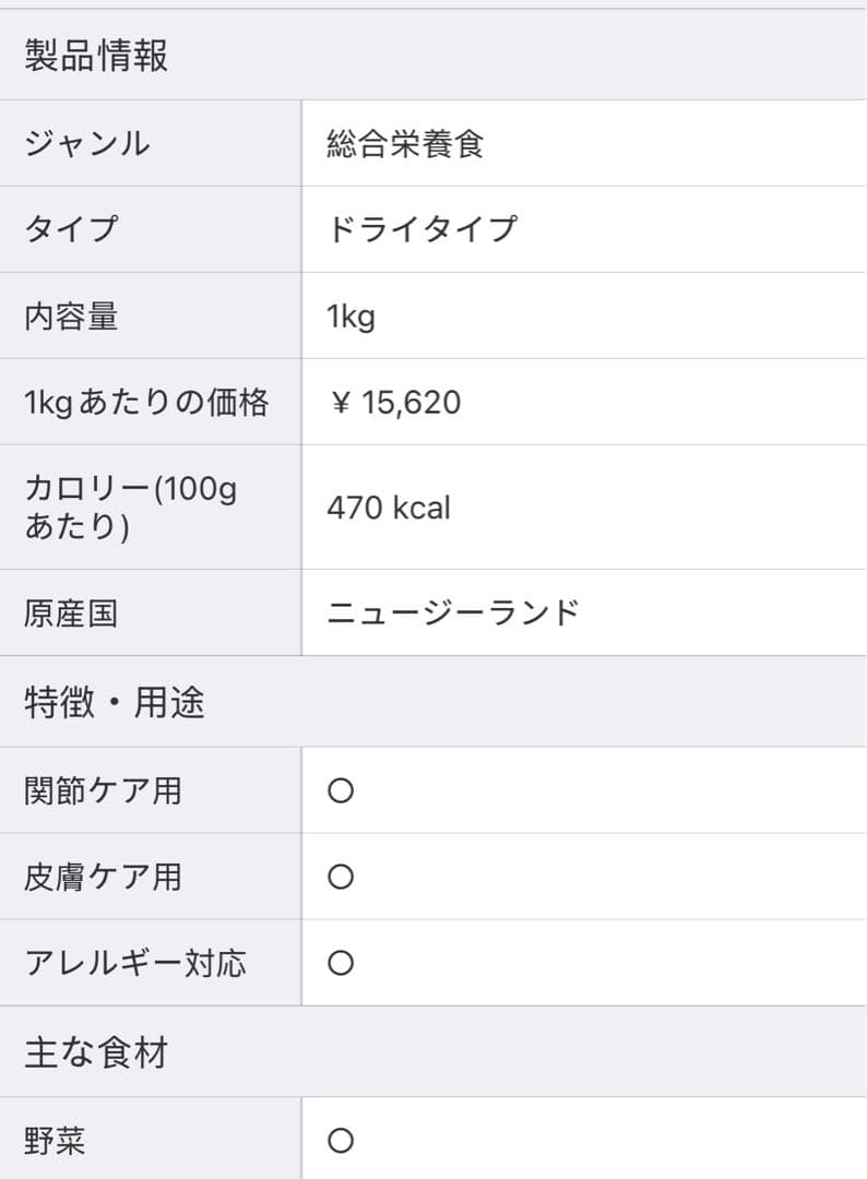 ジウィピーク エアドライ・ドッグフード ベニソン 1kg