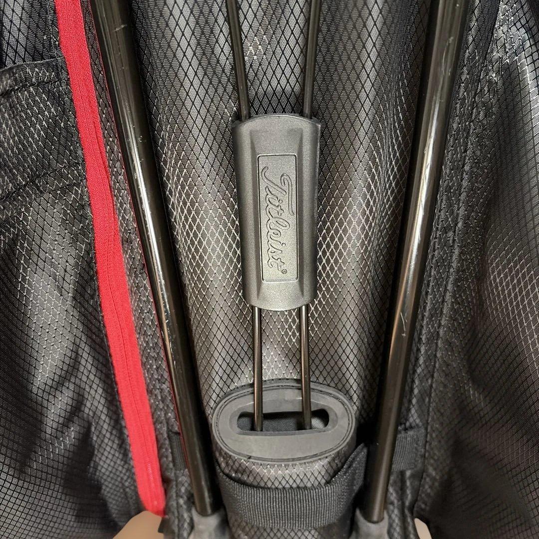 Titleist キャディバッグ 黒/赤 STADRY5