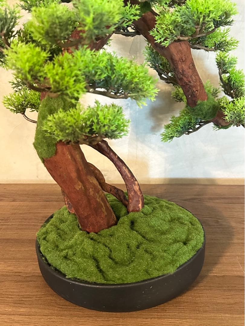 フェイクグリーン松盆栽人工観葉植物インテリア卓上置物装飾品ガーデニング