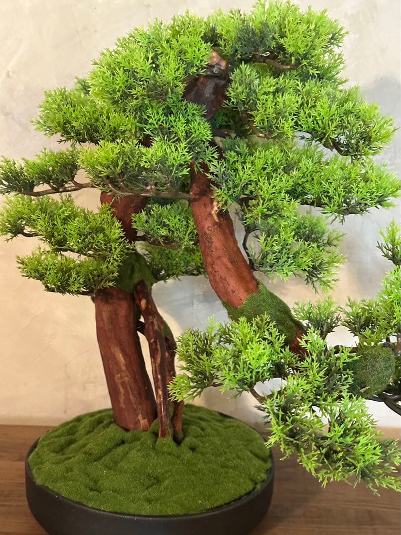フェイクグリーン松盆栽人工観葉植物インテリア卓上置物装飾品ガーデニング