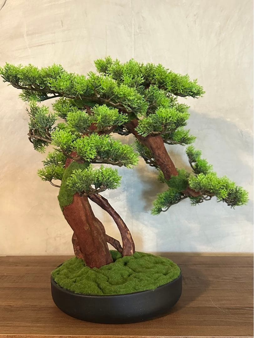 フェイクグリーン松盆栽人工観葉植物インテリア卓上置物装飾品ガーデニング