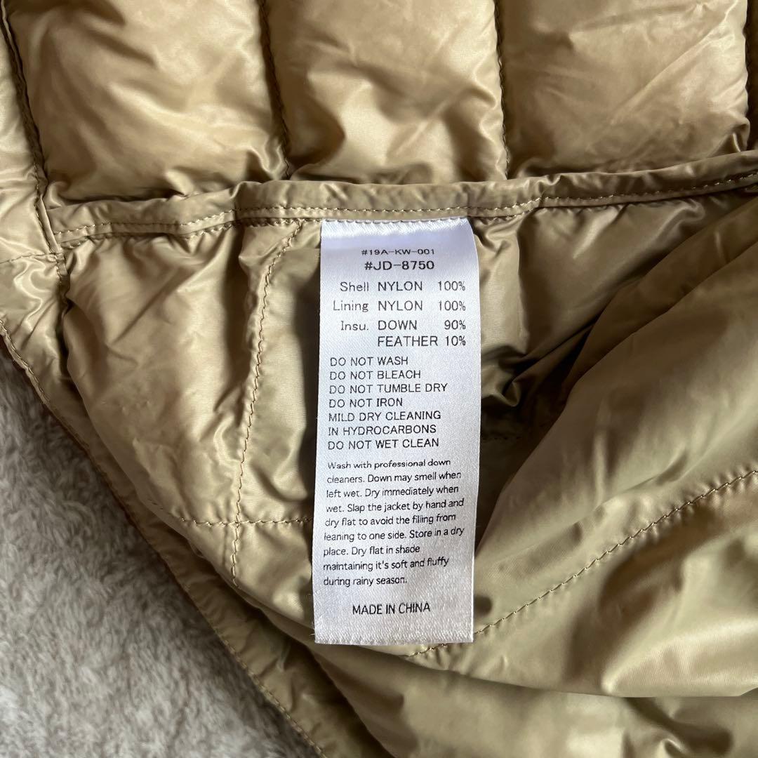 DANTON ブラウン ダウンベスト　36