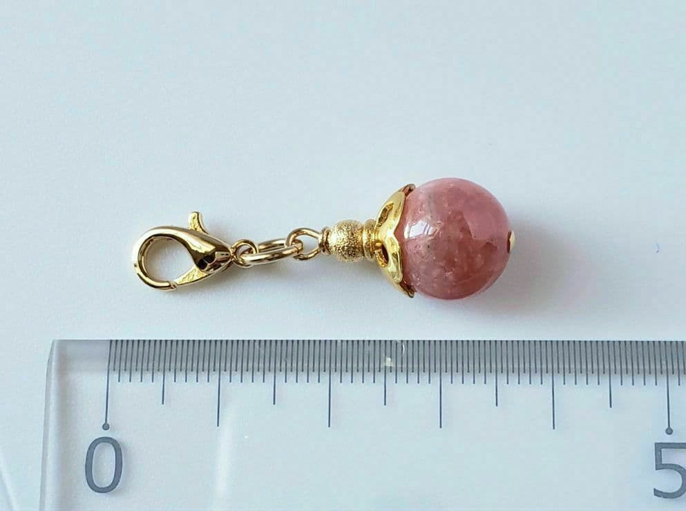 売却済み　276　インカローズ　ドングリみたいな開運チャーム