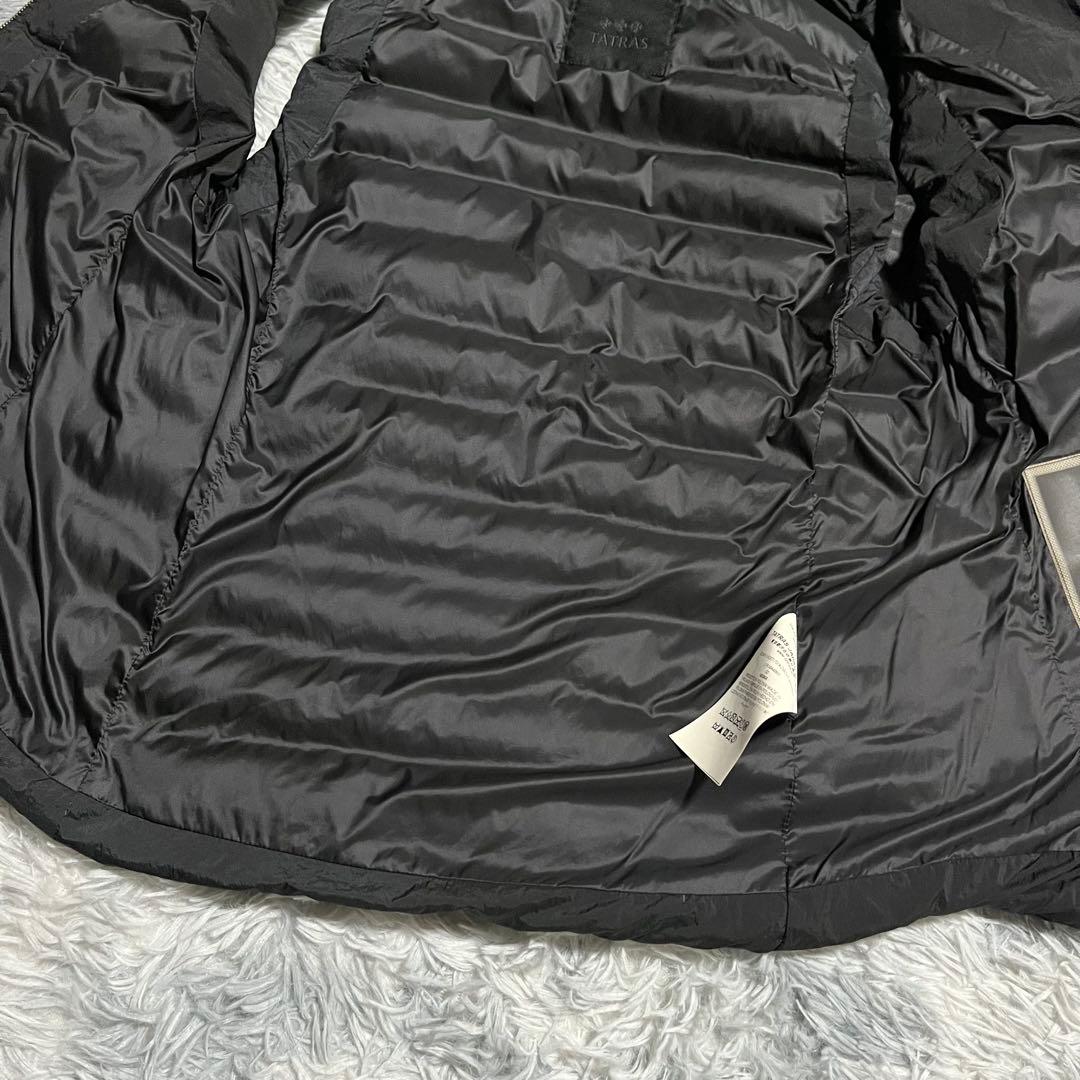 美品 TATRAS オルシエラ ダウンベスト ラクーンファー　3way 黒　02