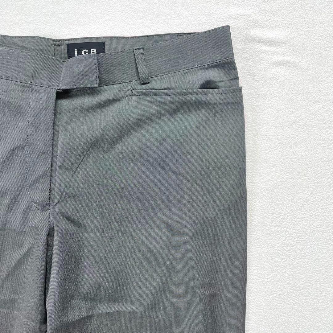 極美品・大きいサイズ✨ICB ノーカラー パンツ スーツ セットアップ シルク