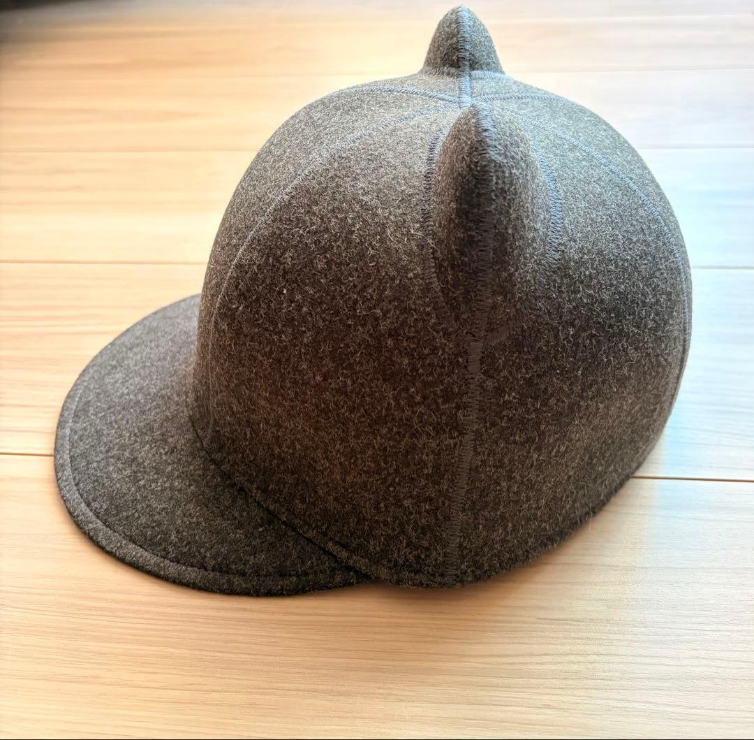 boniture 猫耳付きキャップ　キャット　帽子　グレー