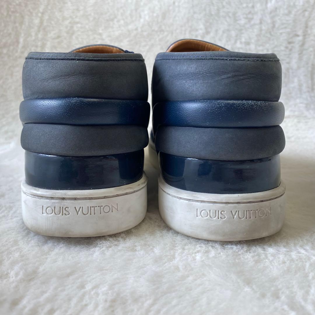 LOUIS VUITTON スニーカー デニム インディゴ モノグラム