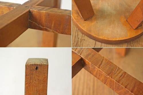 レトロ 丸椅子 スツール チェア 腰掛 無垢材 花台 飾り台 ナチュラル