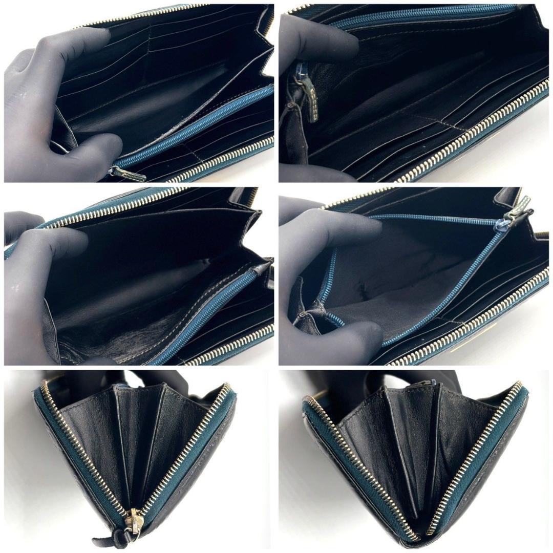 ち*♡様 グッチ　長財布 12カード ラウンドファスナー グッチシマ エンボス