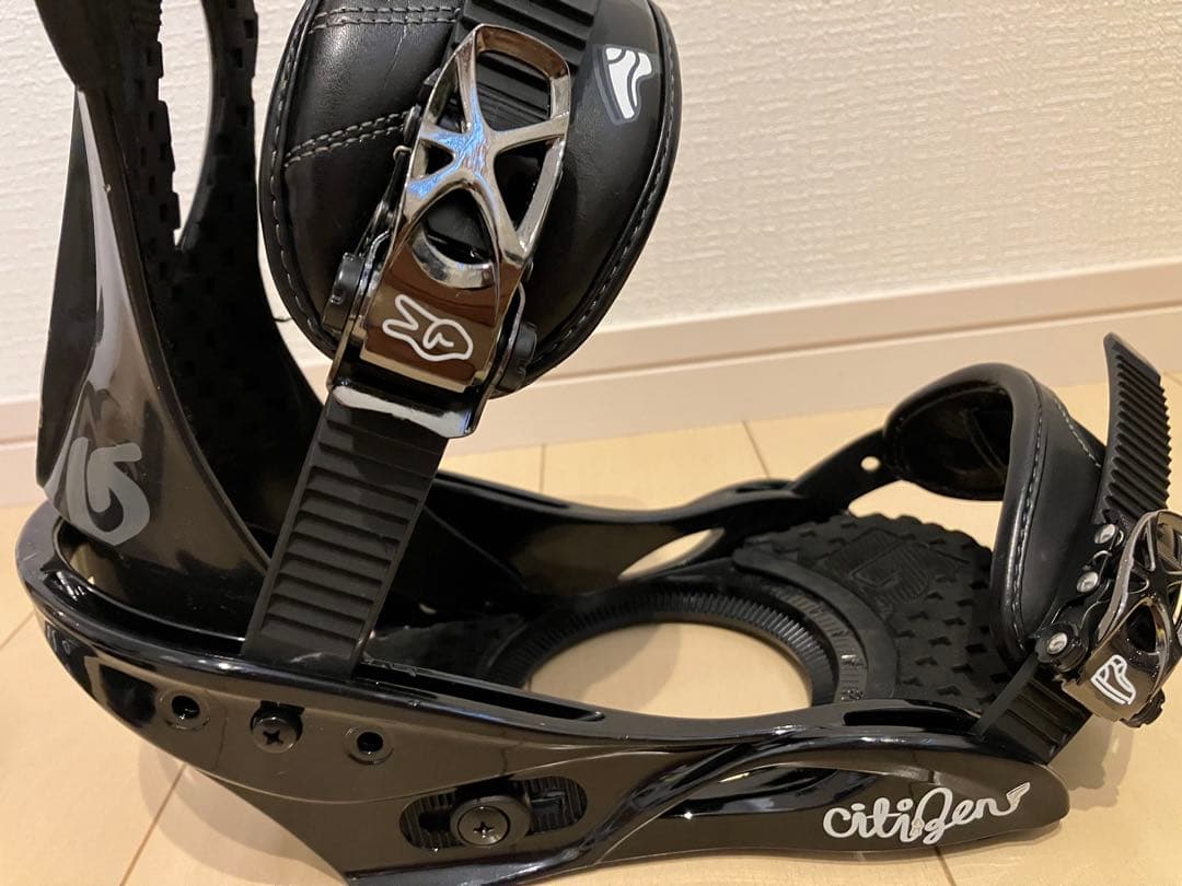 Burton スノーボード ビンディング 3D プレート付き　バートン　黒