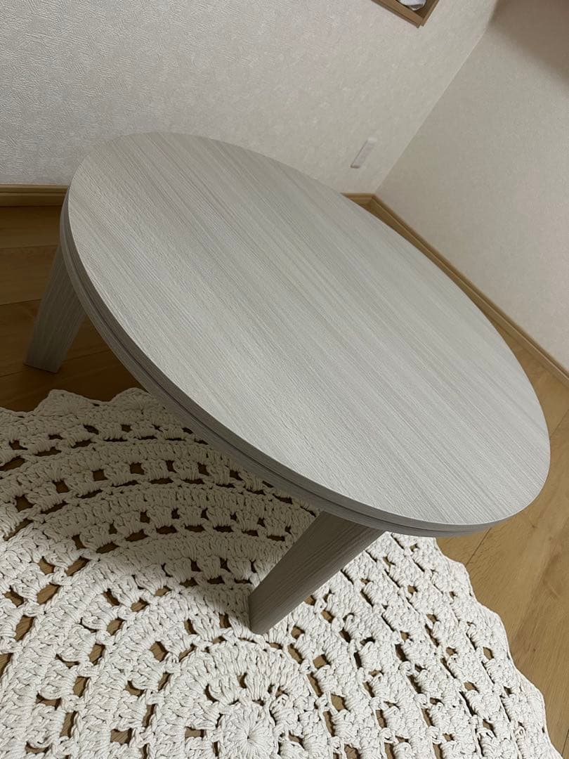 円形こたつテーブル（white）
