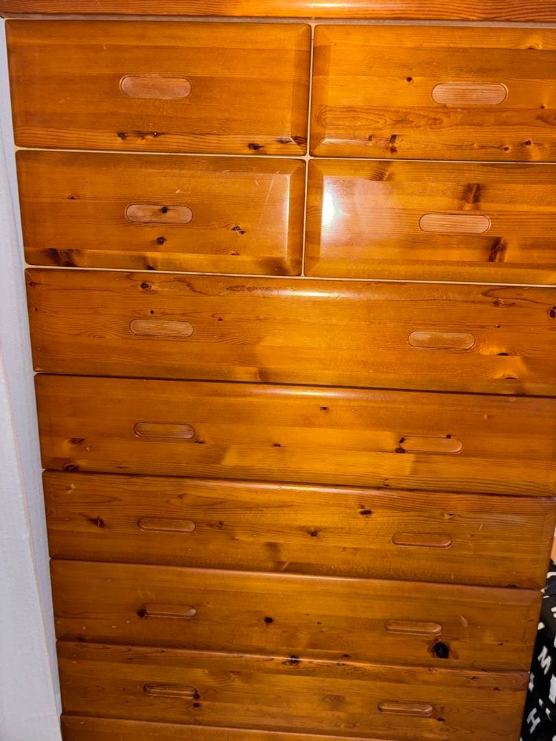 木製7段引き出しチェスト