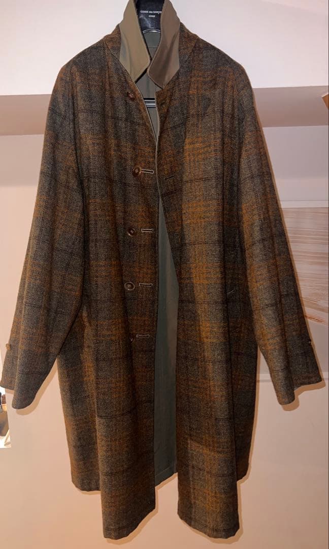 anatomica アナトミカ リバーシブルラグランコート玉虫