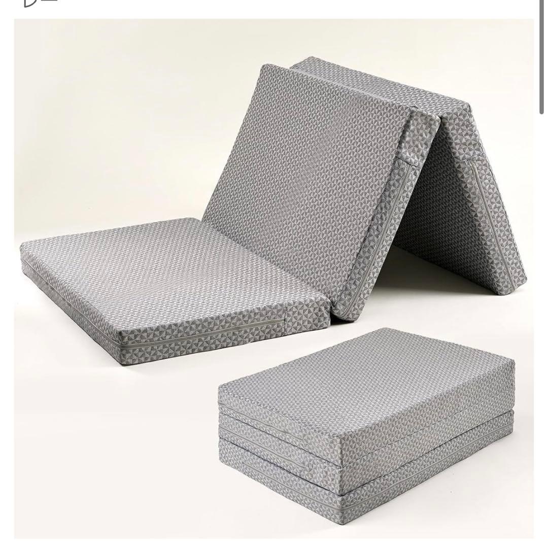 ♡新品♡ 折り畳みマットレス シングル 低反発 グレー